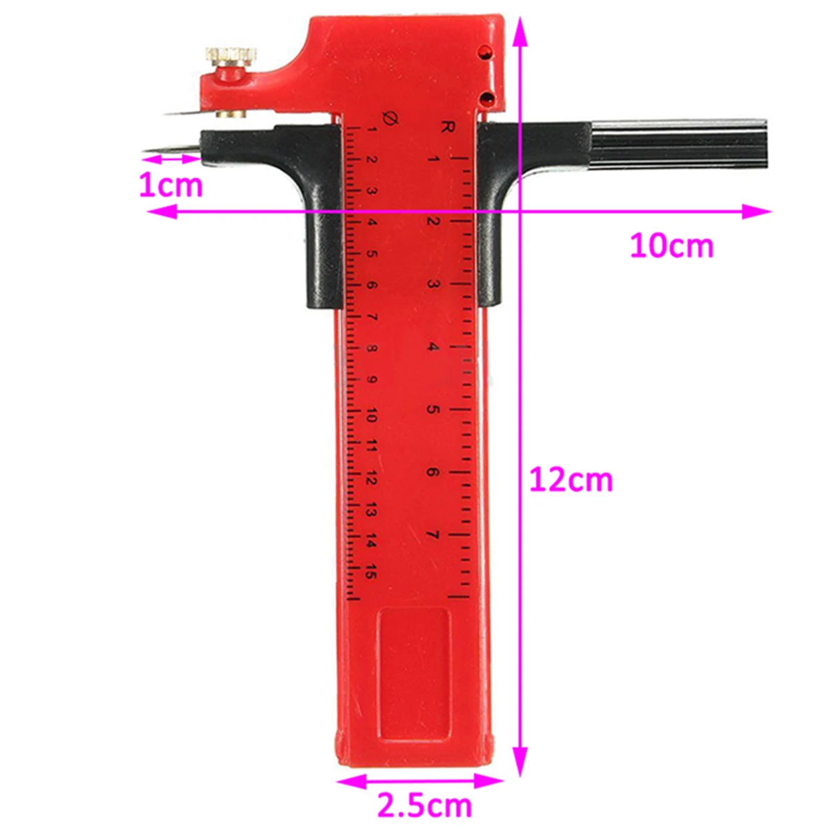 Практичный циркуль, Круглый резак для бумаги, виниловая резина, кожевенный художественный инструмент, 10 мм-150 мм, регулируемый циркуль для резки