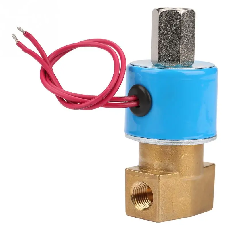 

3 Way Electromagnetic Valve G1/4" Valve Direct Acting Brass N/C KSD Solenoid Valve Water valve 0-0.9Mpa valvula solenoide