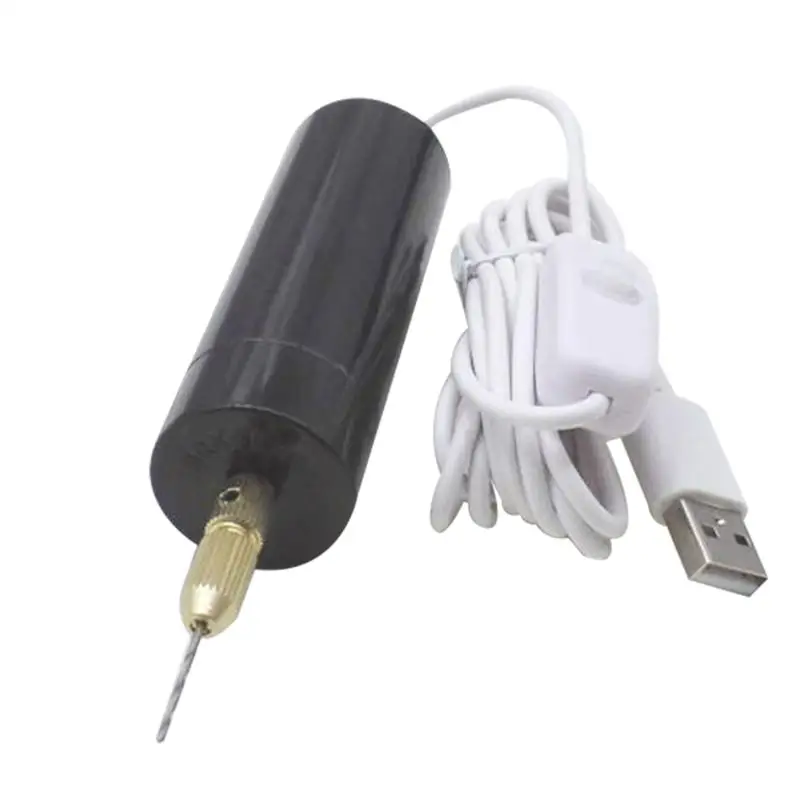 1 предмет электрический ручной Портативный USB питания переменного тока дрель 5V для бурения ПХД дерево Пластик Бумага листового металла Акриловые ручной инструмент