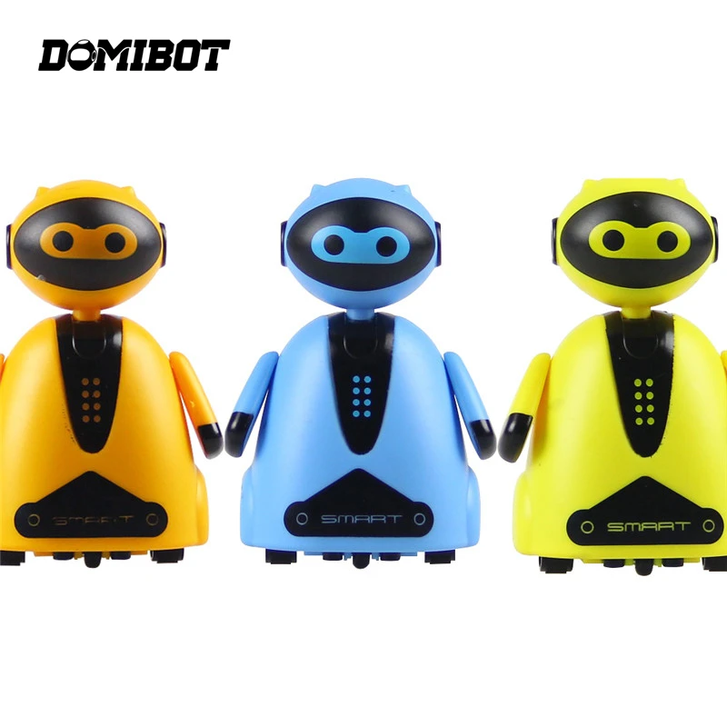 Высокое качество Domibot умный робот RC 6,5*5*9 см отслеживание патруль Робот игрушка подарок для детей подарок