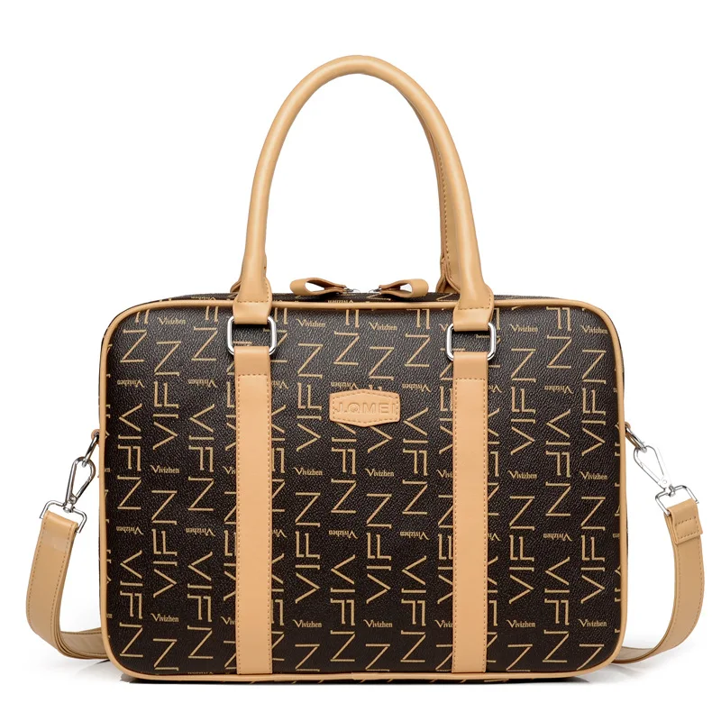

2019 England Style Women Handbags Briefcase Waterproof Notebook Package 13 14 15 Inch For Men Laptop Bags PU Leather Fashion Bag
