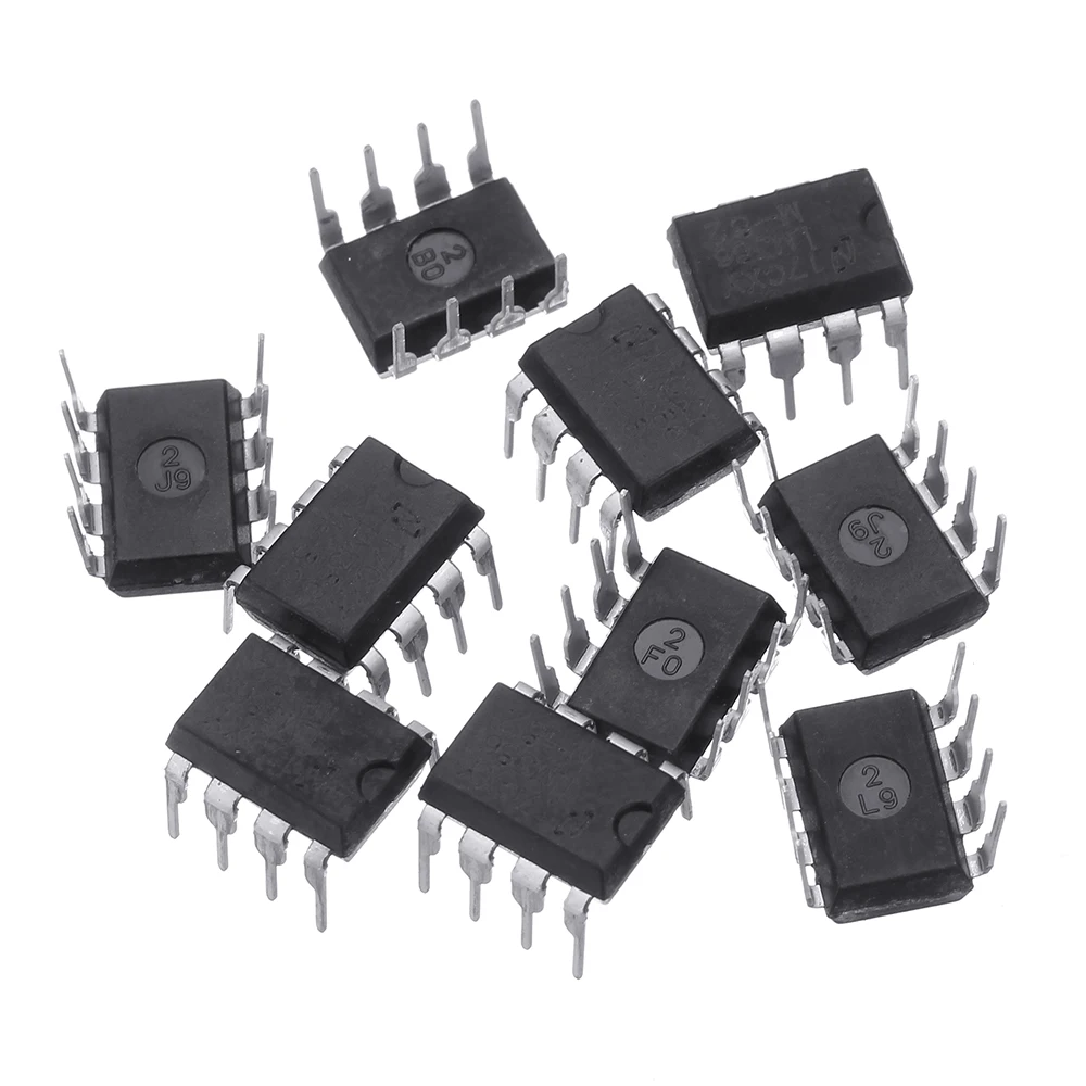 CLAITE 10 шт. микросхема усилителя звука чип LM386N DIP8 LM386 DIP 1 IC|Операционные усилители| |
