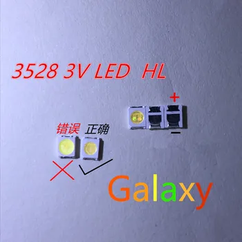 

4000pcs/lot HONGLI TRONIC DOUBLE CHIPS LED Backlight 1210 3528 2835 1W 3V 110LM Cool white LCD Backlight for TV TV Application