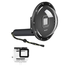SHOOT Dome Port for GoPro Hero 6/Hero 5/Hero(2018) Black Camera Underwater Diving Transparent Lens Housing Dome with Gray Floa SHOOT Dome Port for GoPro Hero 6/Hero 5/Hero(2018) Black Camera Underwater Diving Transparent Lens Housing Dome with Gray Floa