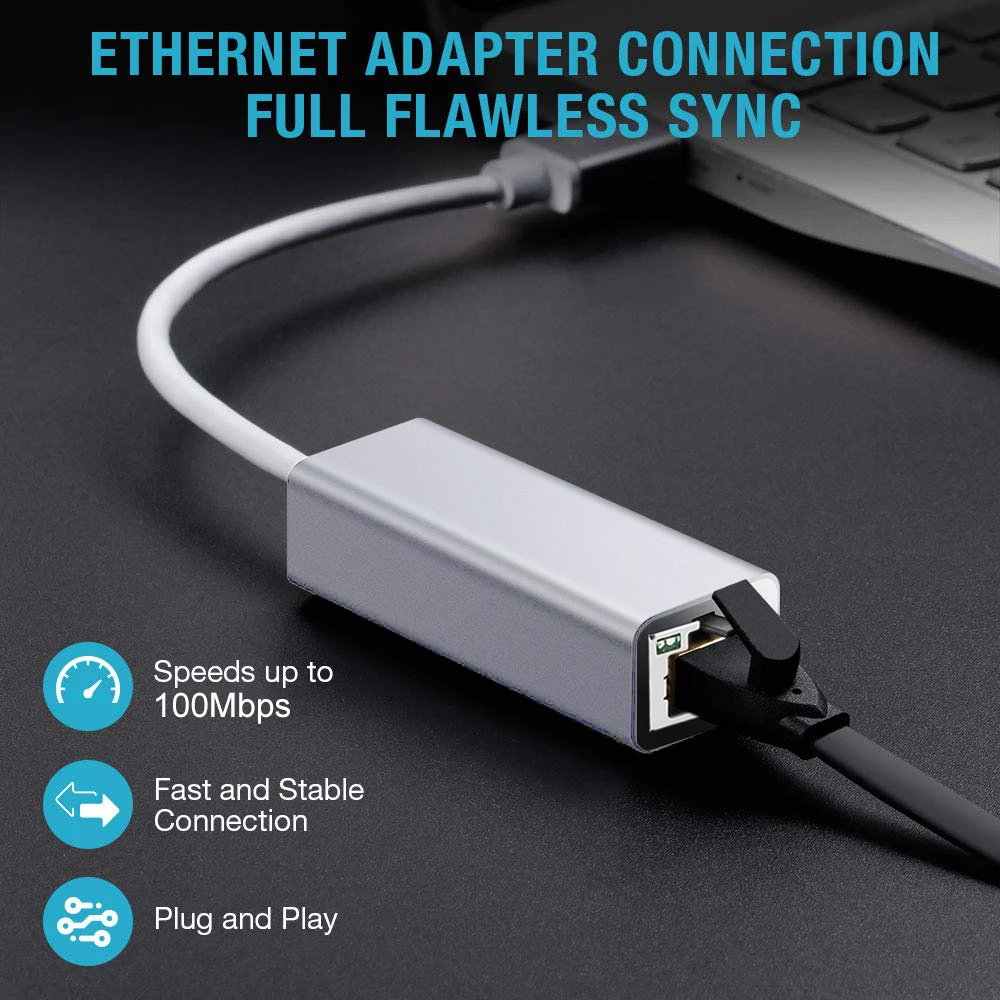 USB Ethernet адаптер сетевой карты Бесплатный драйвер USB для RJ45 миллионов LAN сетевой адаптер конвертер кабель 100 Мбит/с для ПК Mac