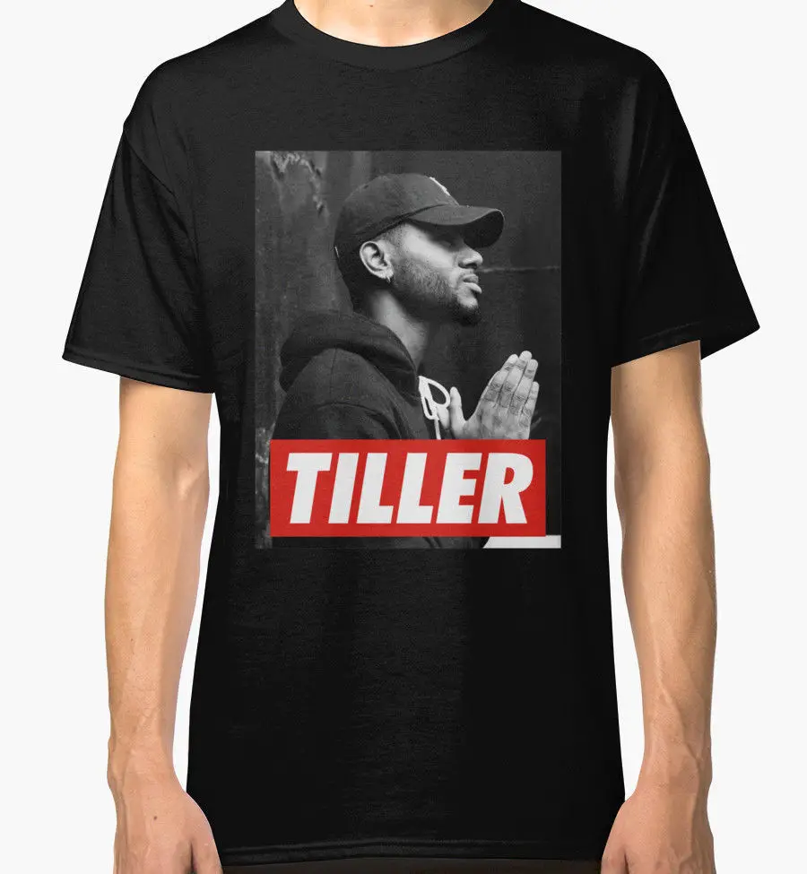 

New Round Collar T Shirts Fashion 2017 Short Sleeve Men Funny Crew Neck New Style Regular Bryson Tiller T Shirt