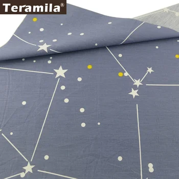 

Teramila Tela Algodon Material Twill 100% Cotton Fabric Meter DIY Scrapbooking Printed Stars Line Style Tissu Tecido Sewing