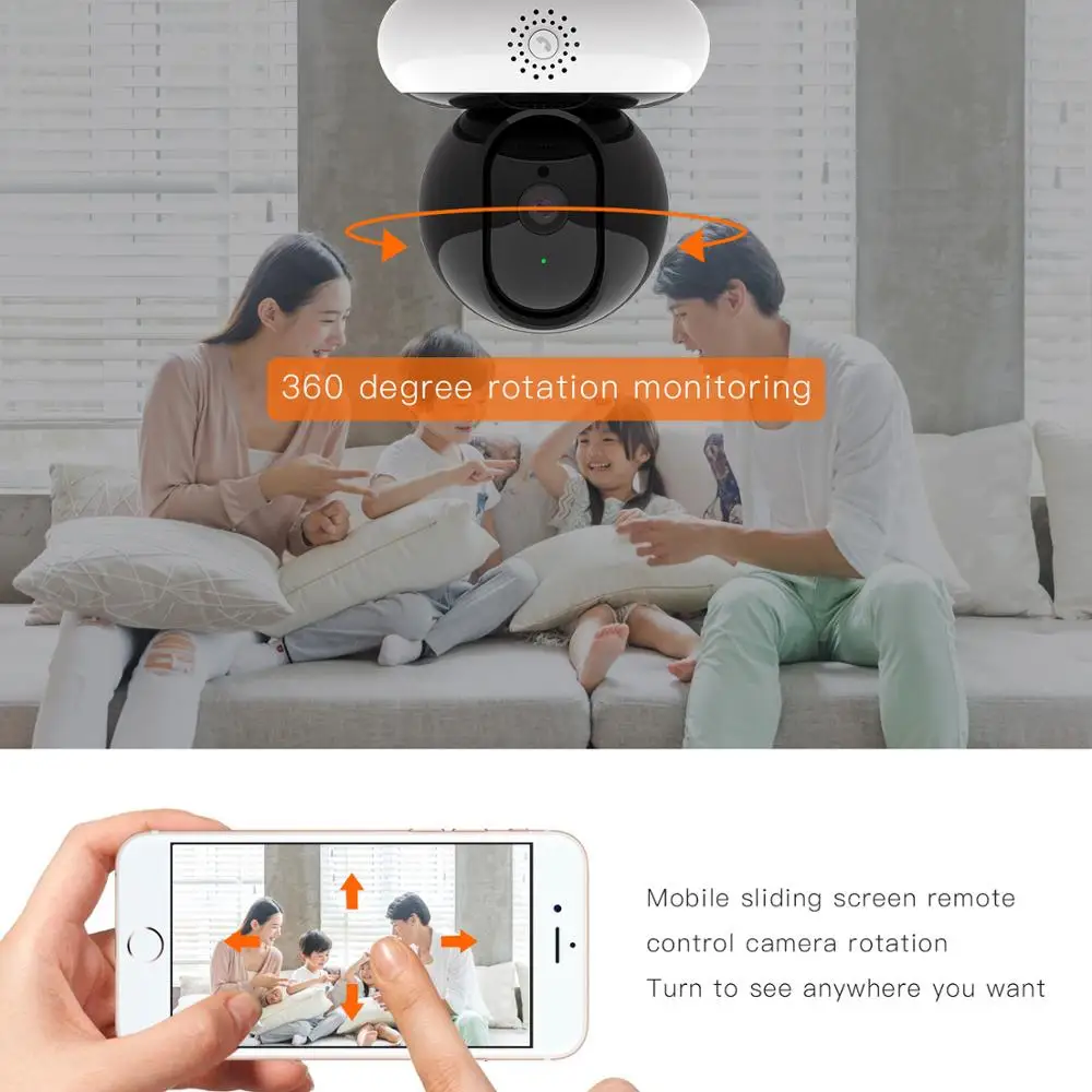 Ip Camera Wifi 1080P Mini Baby Monitor Audio Smart CCTV Home Security Wireless Ipcam PTZ Infrared Night Vision Surveillance HD