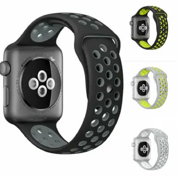 

Replacement Watch Strap Sports Silicone Bracelet Strap Band For Apple Watch Series 3/2/1 38/42mm 20A11