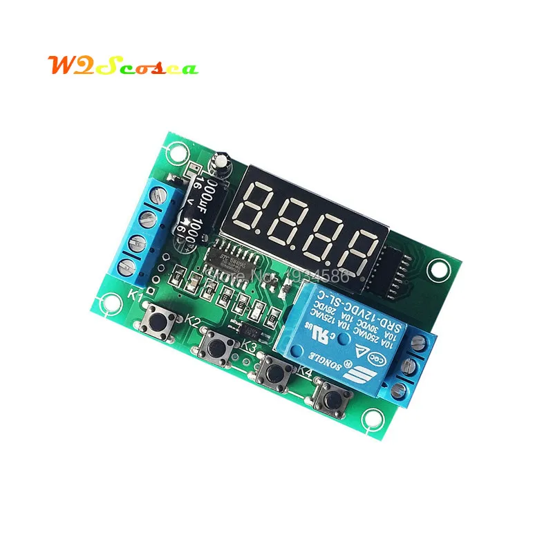 

Adjustable Voltage Detection Charging Discharge Monitor 12V Relay Timer Delay Switch Over Under Voltage Protection Module Alarm