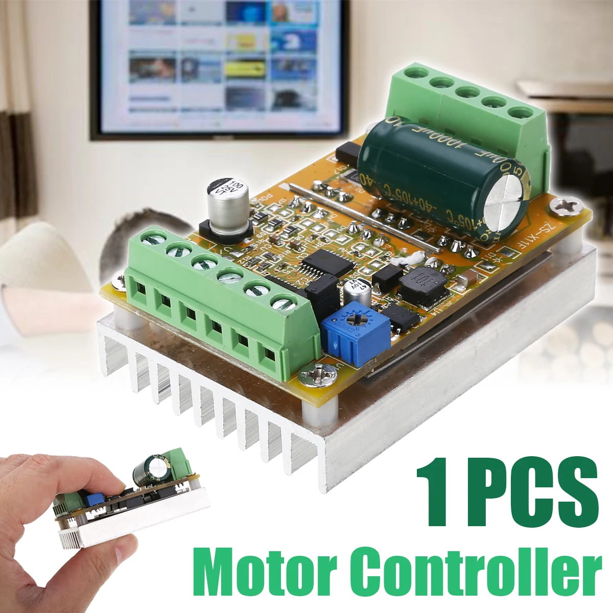 

DC 5-36V Brushless Motor Controller Set Three Phase Sensorless No Hall BLDC Motor Controller Brushless Motor Controller Set