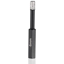 Diamond Hole Opener Hexagonal Shank Durable Drill Bit Braze Porcelain Glass Ceramic Dry Cut Diamond Hole Opener Hexagonal Shank Durable Drill Bit Braze Porcelain Glass Ceramic Dry Cut