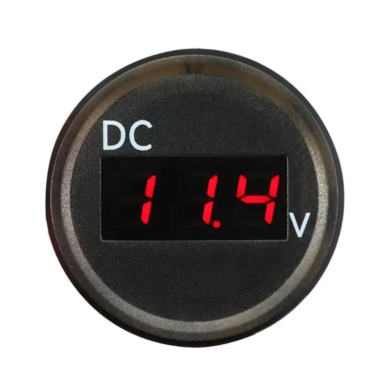

VODOOL IP67 Waterproof LED Panel Digital Voltage Meter Display DC 2.50-30V Voltmeter for Car RV Accessories Replacement Parts