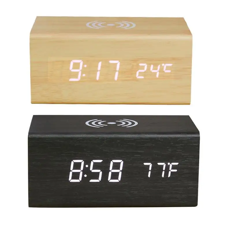 

Multifunctional Bluetooth Speaker LED Alarm Clock Despertador Thermometer 3 Groups of Alarm Clocks