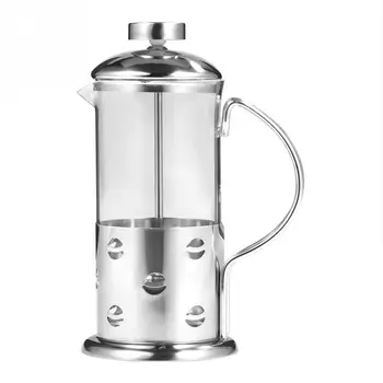

Stainless Steel Glass French Press Coffee Cup Tea Maker Cafetiere Filter Kitchen Tool