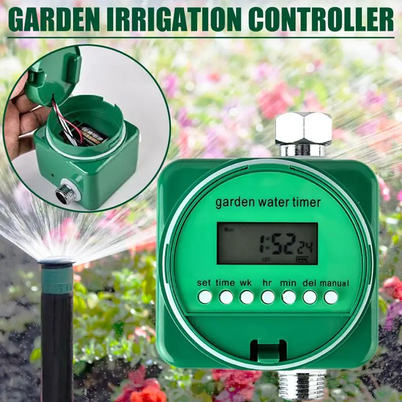 

LCD Display Automatic Mechanical Water Timer Electronic Watering Timer Irrigation Controller Garden Plant Watering Timers
