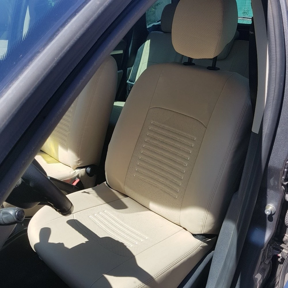 Для Nissan Terrano D10 2012 2016 Комплект модельных авточехлов из экокожи (для а/м с