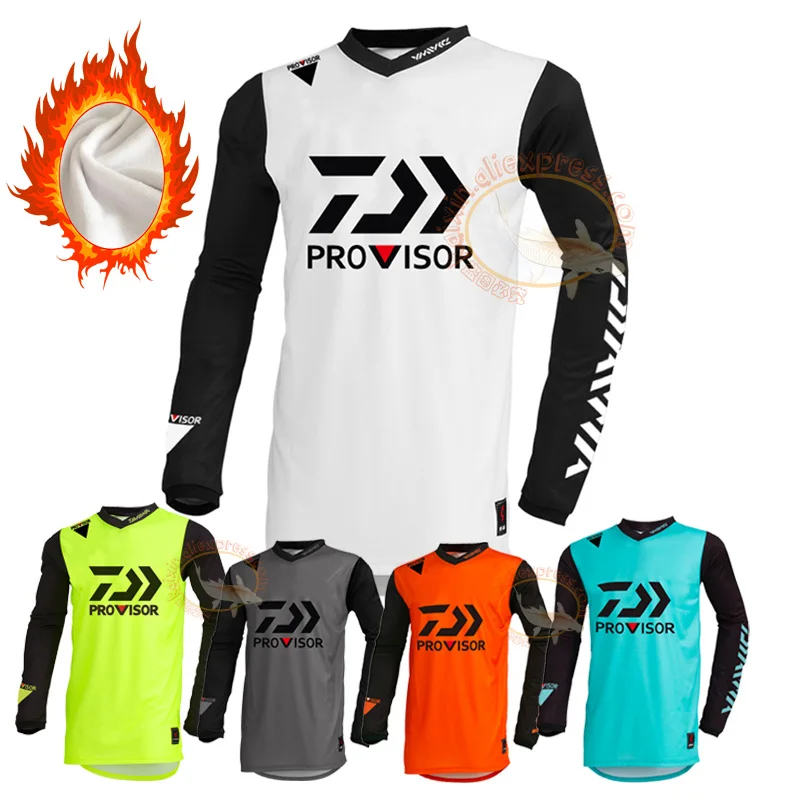 

2018 Winter Fleece Fishing Clothes Large Code 5XL Fishing Clothing Breathable Thin Men Quick Drying Long Sleeve Fishing Shirts