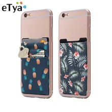 ETya Тонкий чехол для сотового телефона с наклейкой на заднюю панель, Чехол для карт, для мужчин и женщин, Бизнес ID, кредитный держатель для карт, кошелек, ключ, Обложка для автобусной карты, кошелек