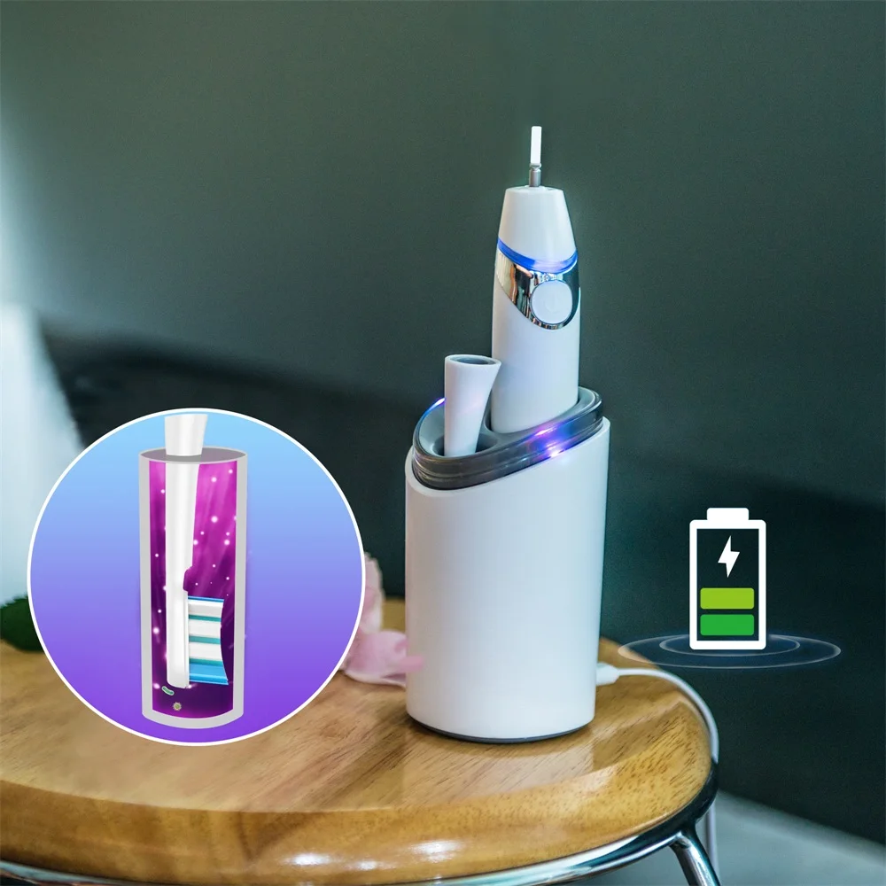 Electric Toothbrush Kit UV Sanitizer Dryer Rinse Cup Portable Adults White Waterproof Sterilization Drying Portable Travel Suit Electric Toothbrush Kit UV Sanitizer Dryer Rinse Cup Portable Adults White Waterproof Sterilization Drying Portable Travel Suit