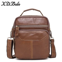 X. D. BOLO сумки-почтальонки из натуральной кожи мужская сумка через плечо воловья кожа ремень маленькие мужские сумки повседневные сумки через плечо для мужчин