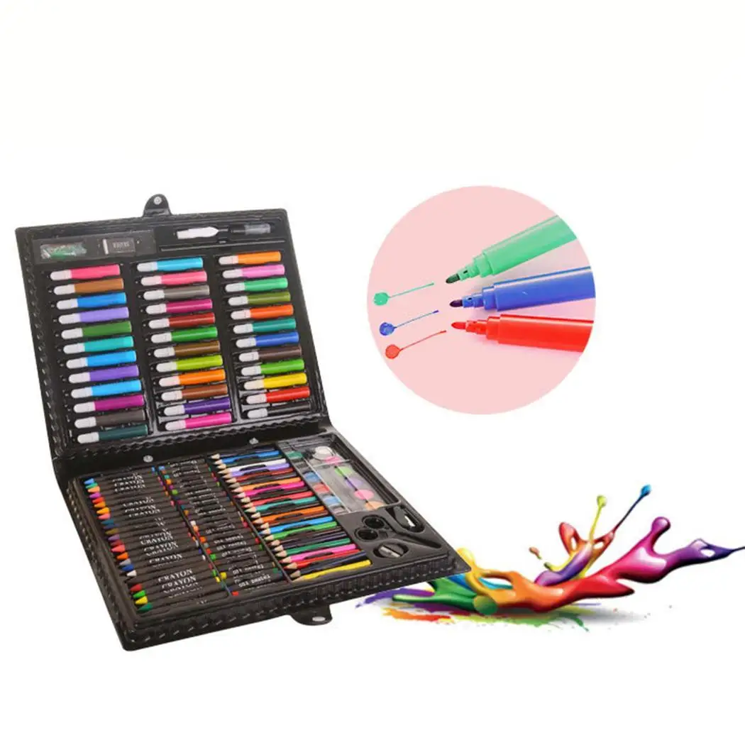 150 шт./компл. детская художественная кисть Цвет ручка Многоцветная Картина инструменты 0,8 кг набор случайных свыше 3 лет