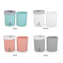 2 в 1 портативный пластиковый держатель для зубных щеток Путешествия для ванной подставка для зубной пасты стакана воды стаканы набор ванная комната Инструмент Путешествия воды чашки