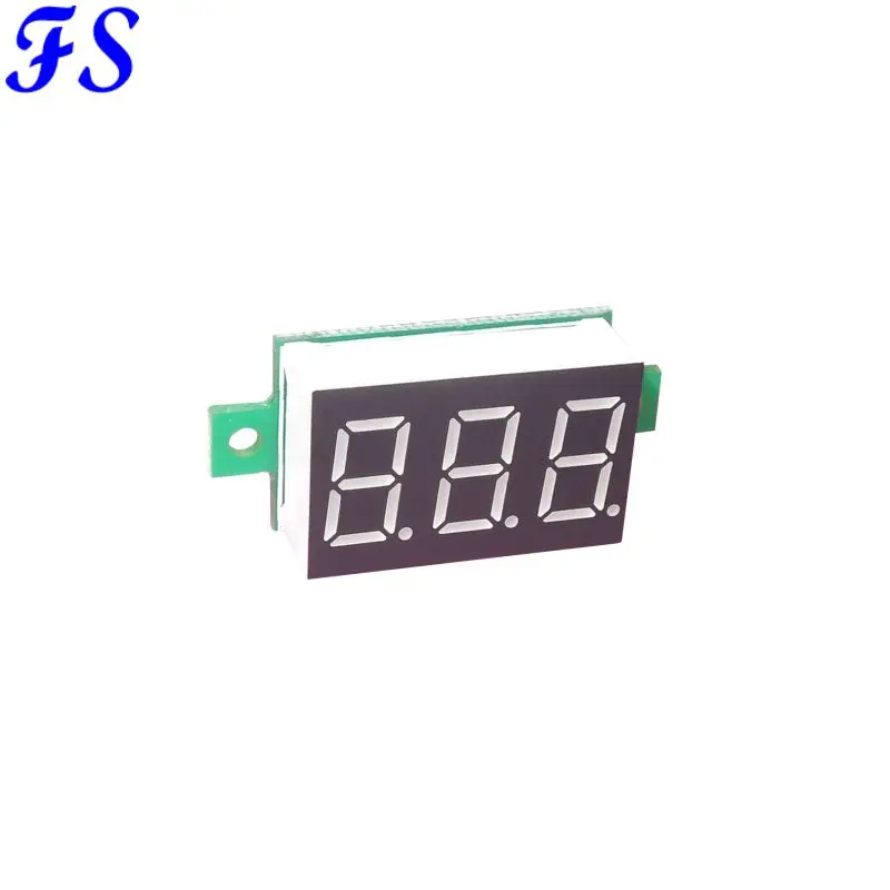 YB20 Мини DC 0 100 в 3 проводный измеритель напряжения Вольтметр 36 ''цифровой