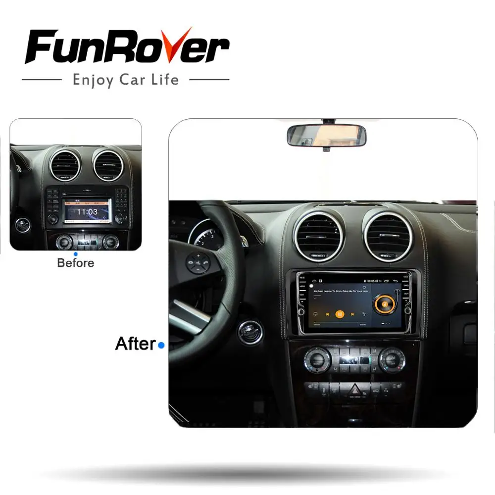 Excellent Funrover 8 cores android 9.0 2 din car dvd multimedia player for Mercedes Benz ML W164 GL X164 ML350 ML320 ML280 GL350 gps radio 1 Excellent Funrover 8 cores android 9.0 2 din car dvd multimedia player for Mercedes Benz ML W164 GL X164 ML350 ML320 ML280 GL350 gps radio 1