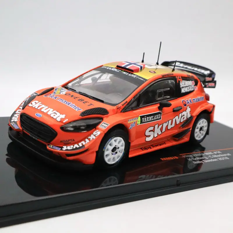 IXO 1:43 Ford Fiesta WRC#14 ралли Швеции RAM670 Ограниченная серия Коллекция игрушек модели автомобилей