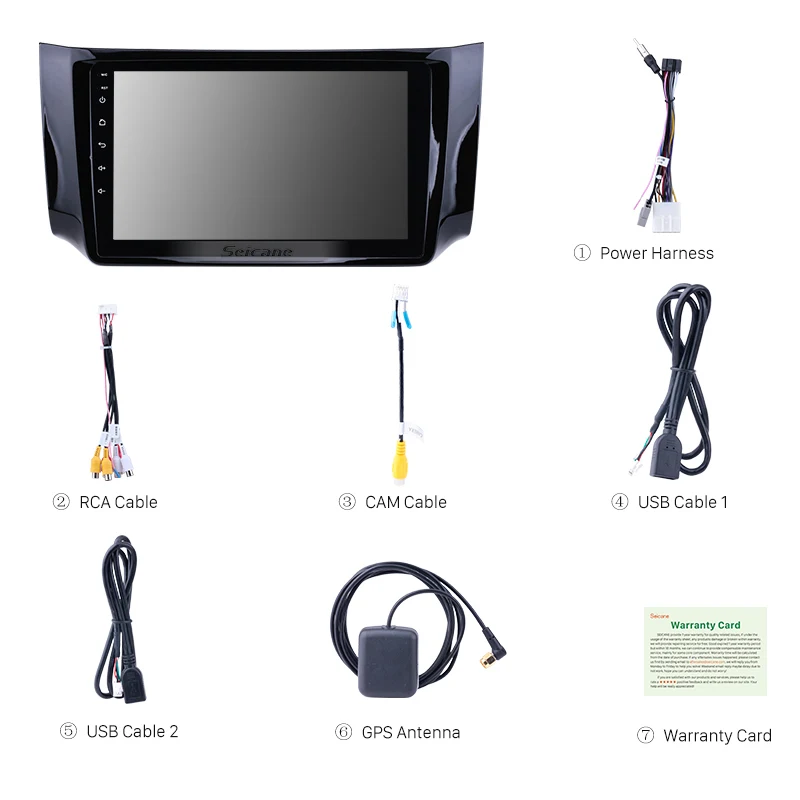 Cheap Seicane Car GPS Navi 10.1" HD Android 8.1 TouchScreen Radio Bluetooth For NISSAN SYLPHY 2012-2016 support Steering Wheel Control 3