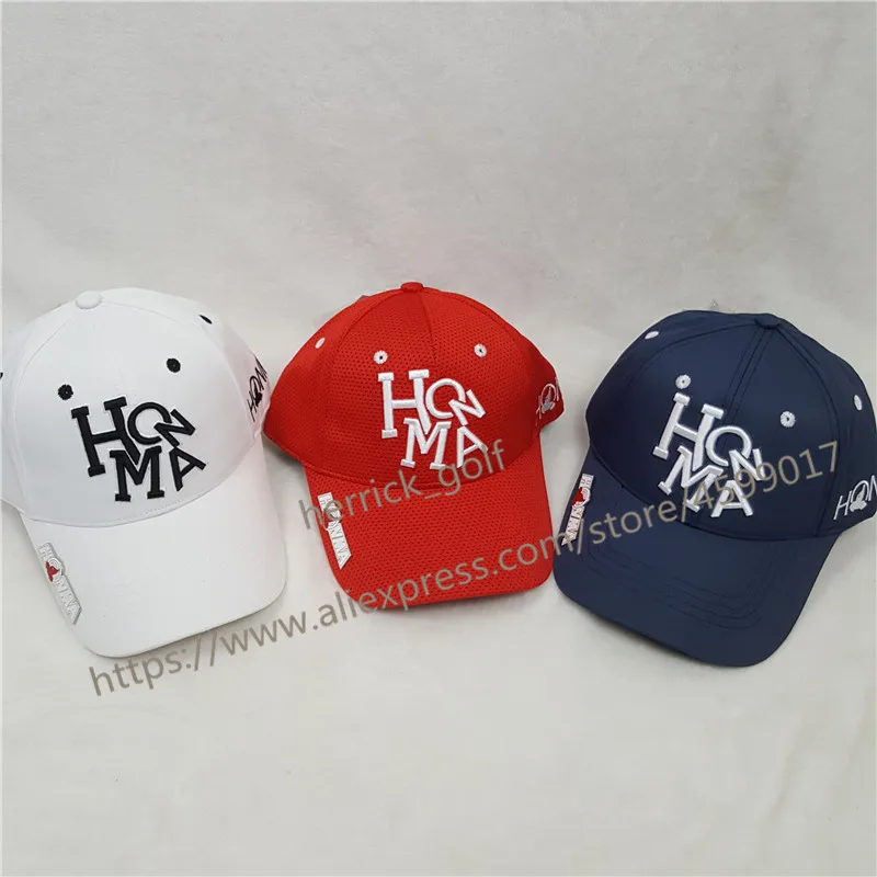 جديد هونما قبعة لعبة الغولف 3 ألوان قبعة بيسبول رياضية قبعة من أوت دور جديد واقية من الشمس الظل الرياضة قبعة الجولف شحن مجاني