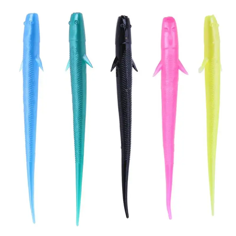 

10pcs/set Loach Simulation Soft Fishing Lures 1g/2.76" Weever Fish Baits Tackle