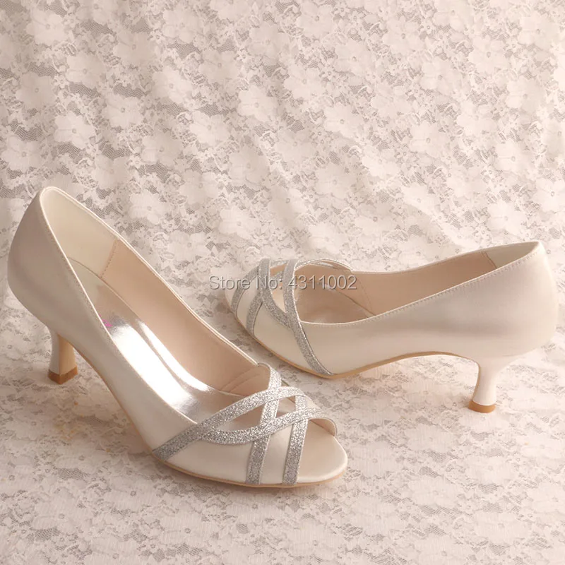 Удобная Свадебная обувь с открытым носком Ivori