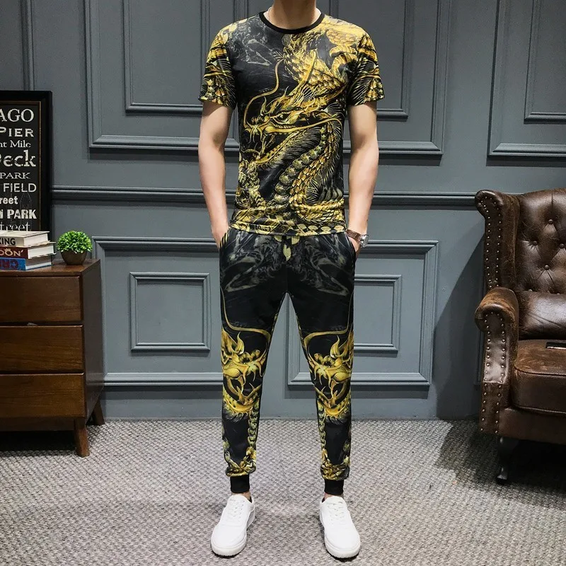 mens printed tracksuit