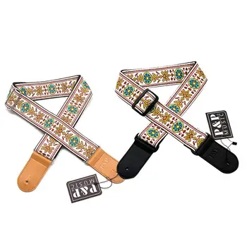 

P&P Guitar Strap Embroidered Acoustic Guitar Harness Jacquard Electric Guitar Electric Bass Strap Strap Musical Instrument Strap