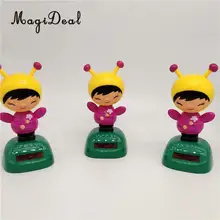 Танцующая пчела девушка фигурка Модель-модель солнечной энергии Кукла Статуэтка Статуя Детский обучающий научная игрушка подарок домашний декор