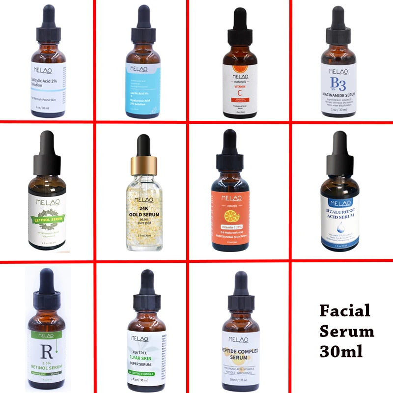 

MELAO 30ml Facial Serum Moisturizing Face Brightening Firming Anti-aging Nourishing Whitening Exfoliation Face Skin Care F