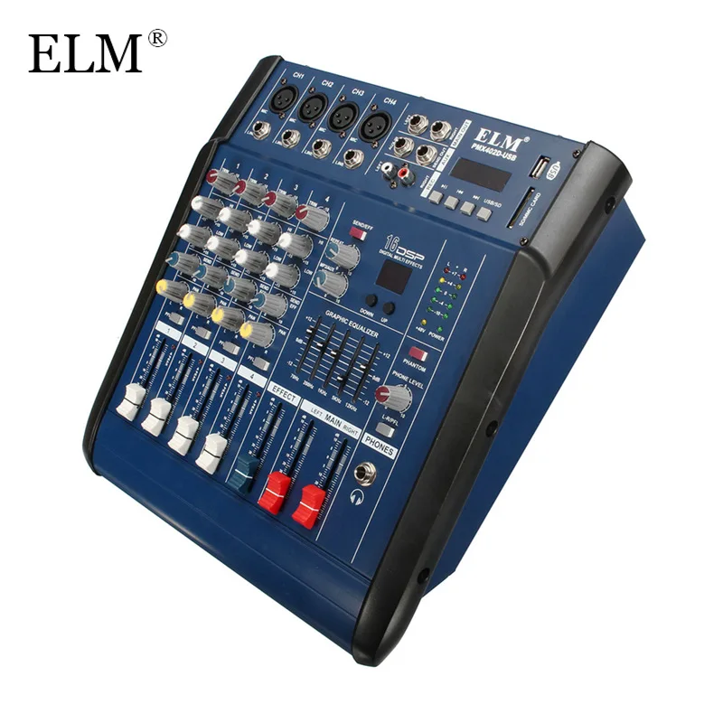 ELM Professional Karaoke Audio Mixer With Power Amplifier