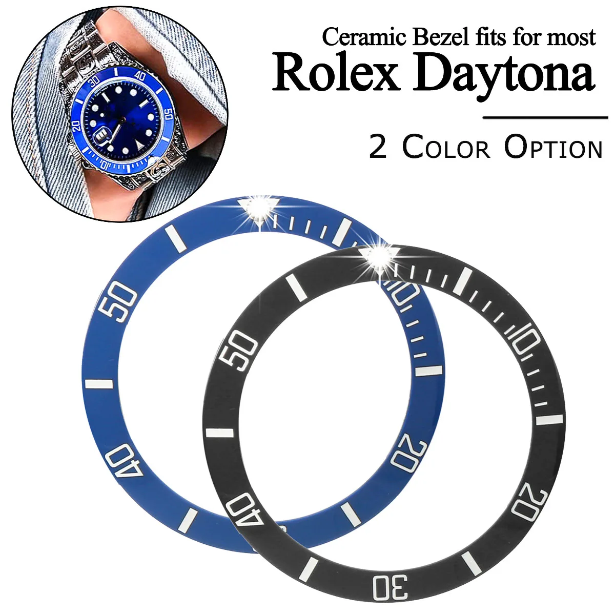 Bakeey Watch Cover Ceramic Bezel Insert for SKX 007 009 011 Submariner Mod Parts High Quality Fashion Smart Accessories