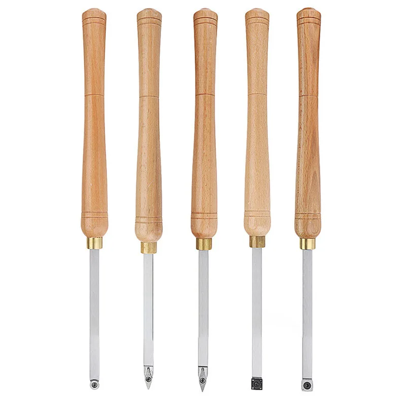 

DANIU Carbide Insert Lathe Wood Turning Tool Cutter Tools Square Shank With Wood Handle Woodworking Tool