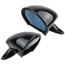 Espejo retrovisor Vintage negro L + R estilo retro Universal puerta Retro Coche