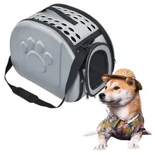Переносная ручная сумка для домашних животных, дышащая дорожная клетка для собак, кошек, щенков, маленьких животных