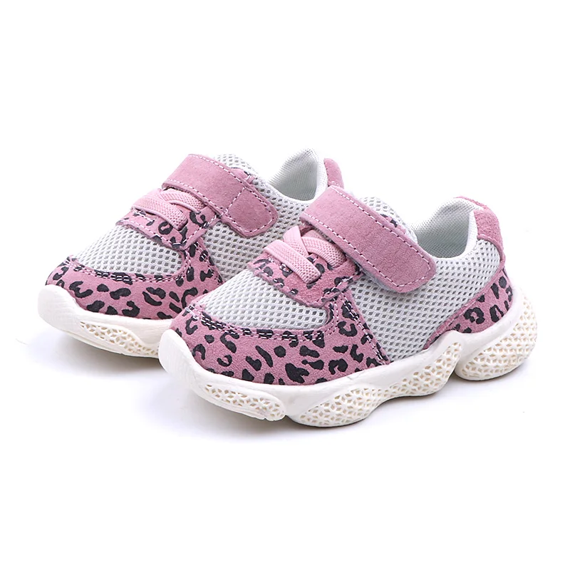 2019 Spring Leopard Print Mesh Kids Sport Shoes Baby Girls 2019 Spring Leopard Print Mesh Kids Sport Shoes Baby Girls