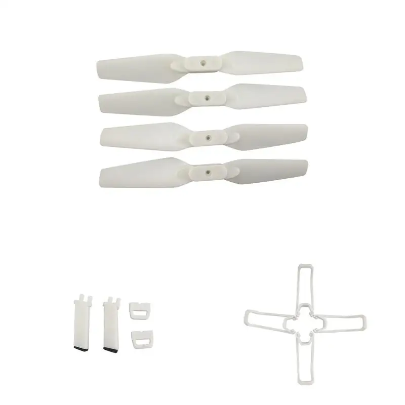 RCtown E58 RC Quadcopter Spare Parts Propeller Blades Landing Gear Propeller Guard Protection Cover Set