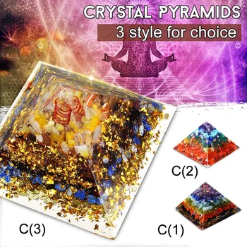 

90x90x75mm Reiki Healing Orgonite Pyramid Energy Converter Orgone Accumulator Stone That Changes The Magnetic Field Of Life