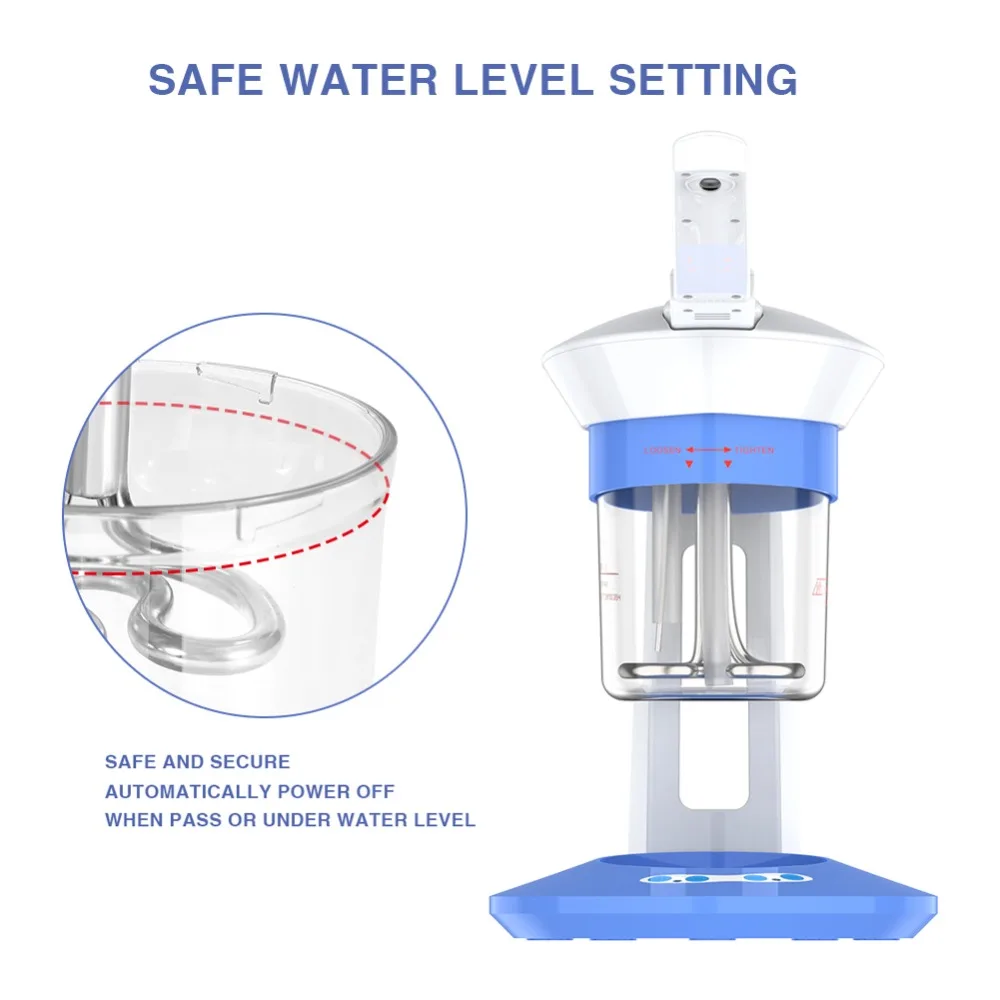 Отпариватель для лица ионический распылитель Арома вапоризатор распылитель озона увлажнитель 360 тепловой спрей для спа использования уход за лицом 5