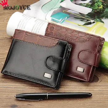 

Vintage Bifold PU Leather Short Wallet Men Business Card Holder Casual Purse Pouch