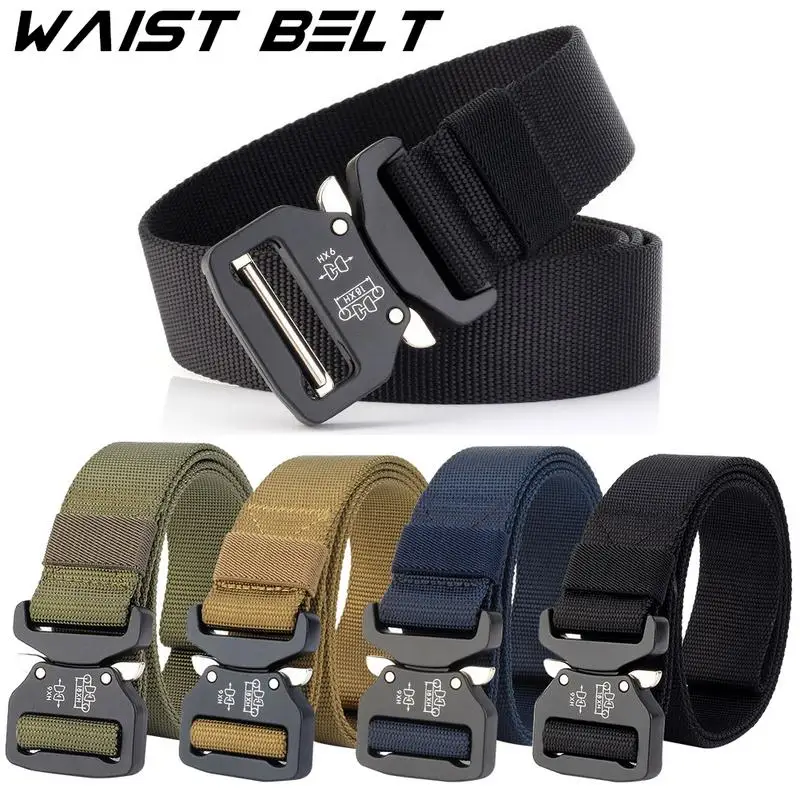 

New 2018 Quick-Releasing For 3.8 Cobra Deduction Outside The Belt Tactical Nylon Belt Outdoor Training Belt Hiking Sport Belt
