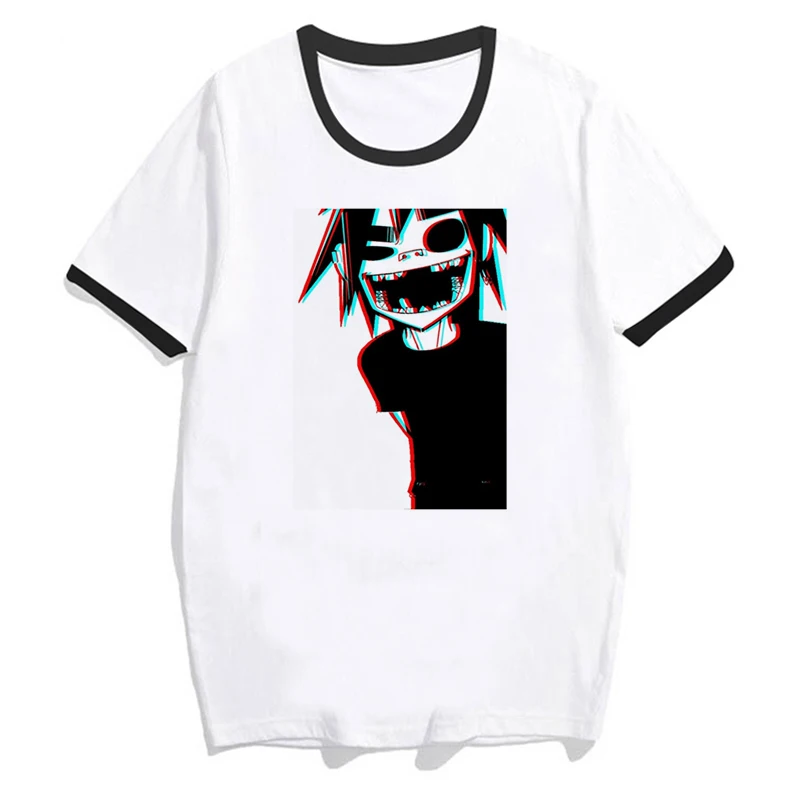 

Gorillaz men Summer fashion High Quality t-shirt casual white print O-Neck tshirt male men top tees MR64